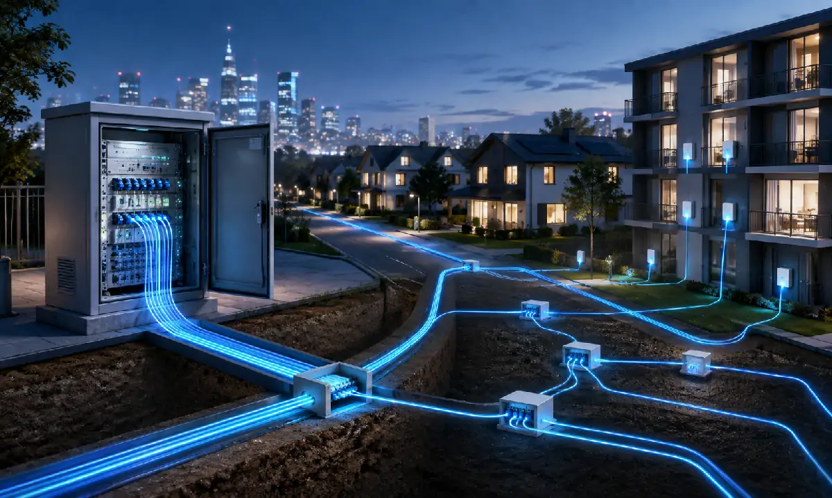 FTTH Network Architecture and Distribution Path
