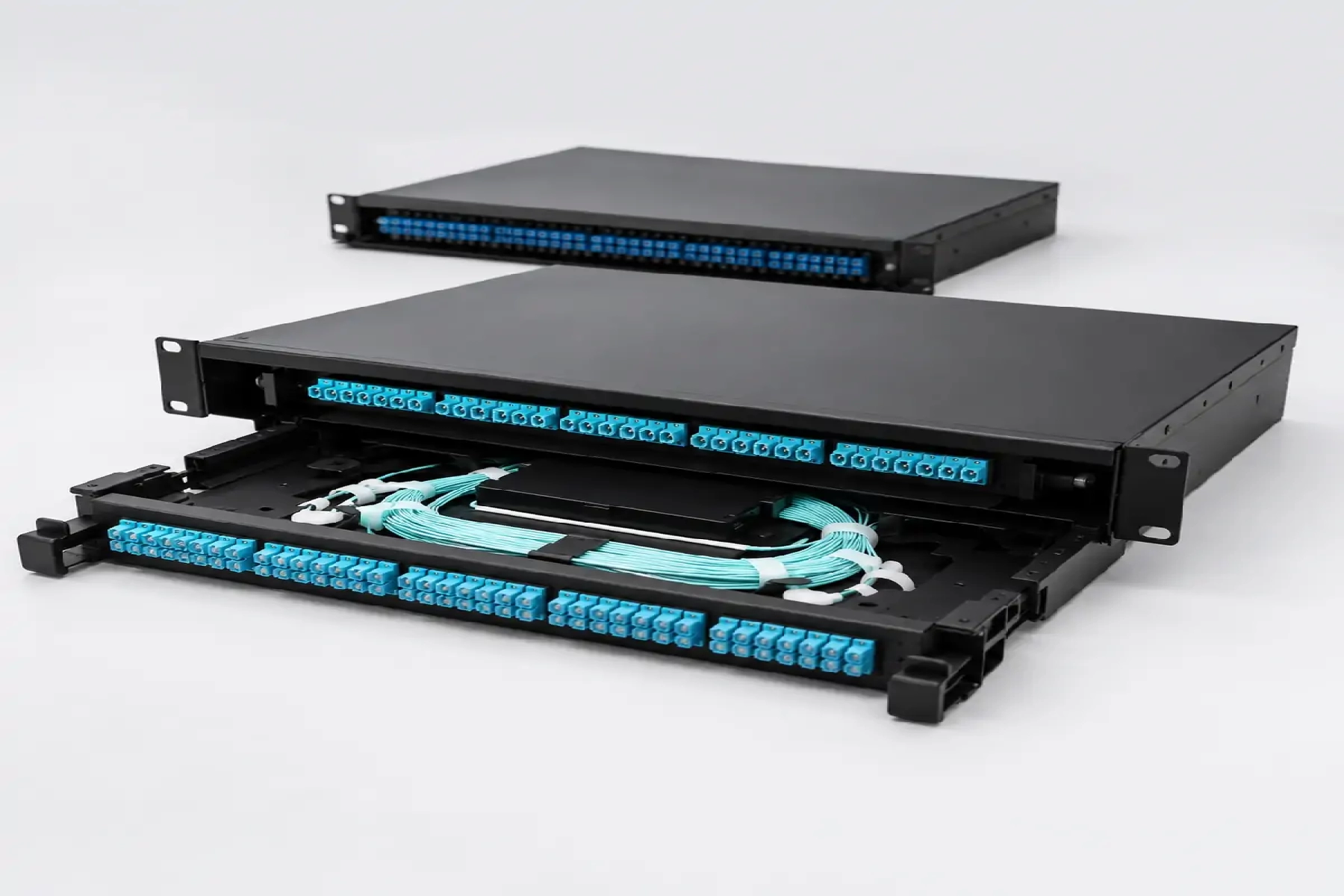 Fiber distribution hardware and patching systems