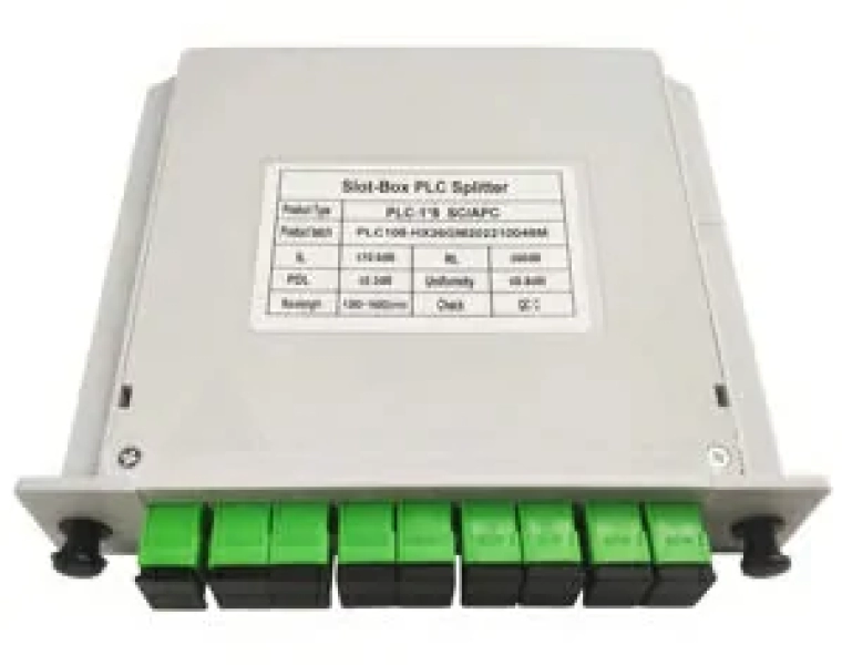 2x8 SC/APC Cassette PLC Fiber Splitter