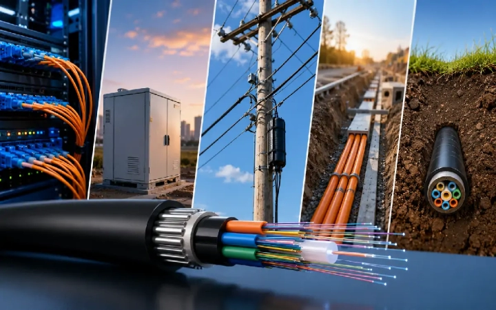 How to Choose Fiber Optic Cable: Indoor, Outdoor, Aerial, Duct or Direct Burial