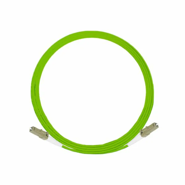 LC UPC to LC UPC OM3 Duplex Fiber Patch Cord