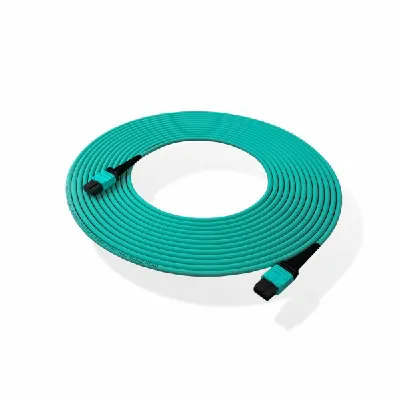 12-Fiber MPO Female to 6 LC UPC Duplex OM3 Breakout Cable