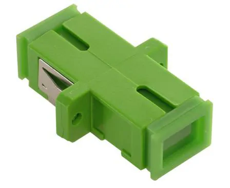 SC APC Simplex Single-Mode Fiber Adapter