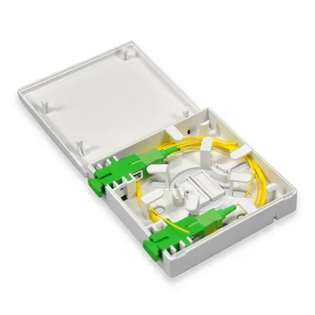 2-Port FTTH Desktop Fiber Optic Terminal Box Internal Structure