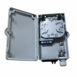 4 port fiber optic termination box with SC adapter positions