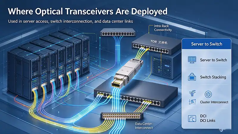 Where Optical Transceivers Are Deployed